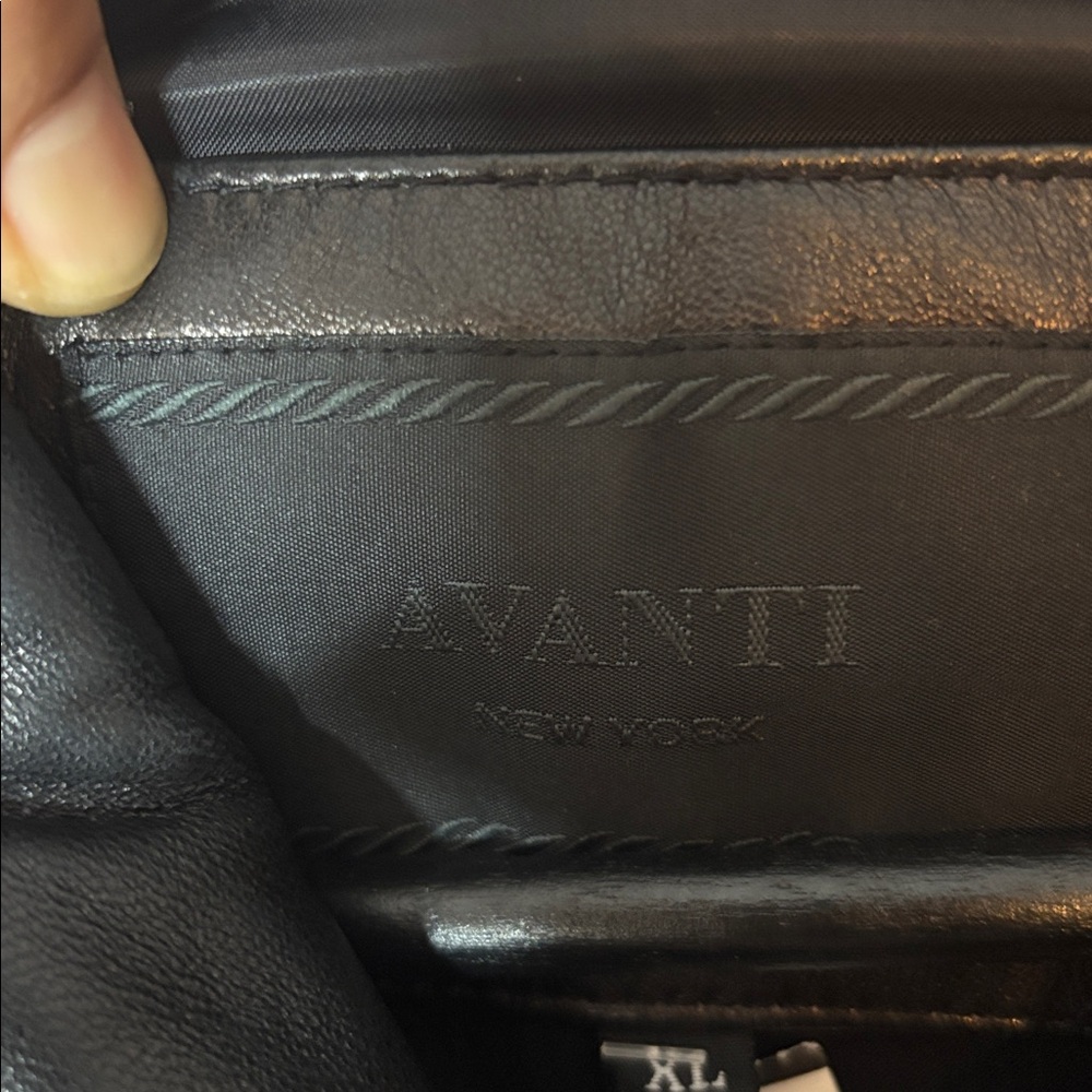 Avanti Black Leather Jacket - Picture 3 of 5